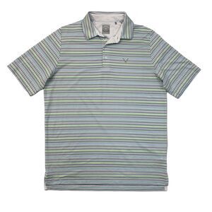 Callaway Golf Polo Shirt Men M Medium Multi Stripe OptiDri Stretch Short Sleeve